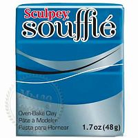 Купить Полимерная глина Sculpey Souffle Скалпи Суфле, голубая лагуна 6063 в Украине